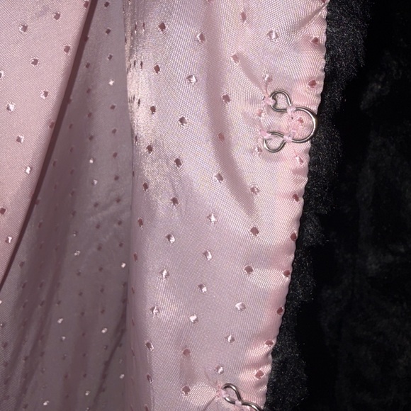 🆕💜 Kenzie Girls Black Faux Fur Jacket Soft Plush Cozy Size 8 - Picture 10 of 10